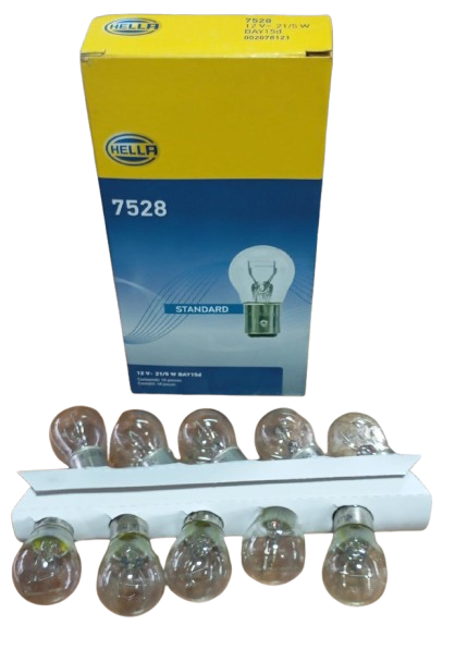 Bombillo 1034 (2 Contactos ) Stop Mk Hella-7528 Aplica Para Stop Tras (Todas Ref)