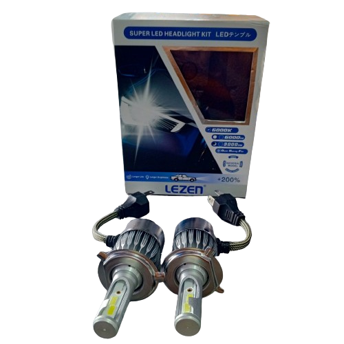 [E5003] BOMBILLO H4 12V 25W 6.000K LED 3.800L (JUEGO X2 ) A6H4