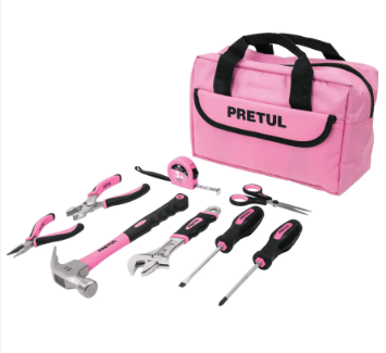 JUEGO 8 HERRAMIENTAS CASERAS PARA DAMA