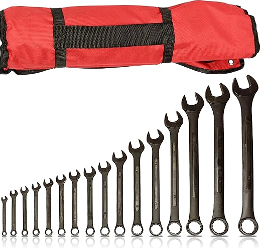 JUEGO DE LLAVES COMBINADAS NEGRAS 14 PCS 8-24 MM - 1095A