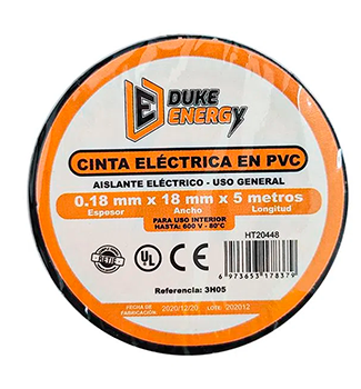 Cinta   Aislante  0.18Mm X18Mm X5 Metros