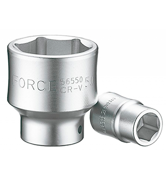 Copa Cromado Corto 17 Mm 12 Puntos Estriada 1/2"