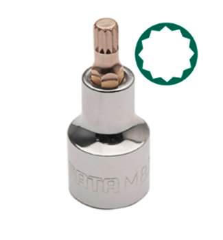 Copa Punta Multidentada 1/2" M6 Gl25802Em