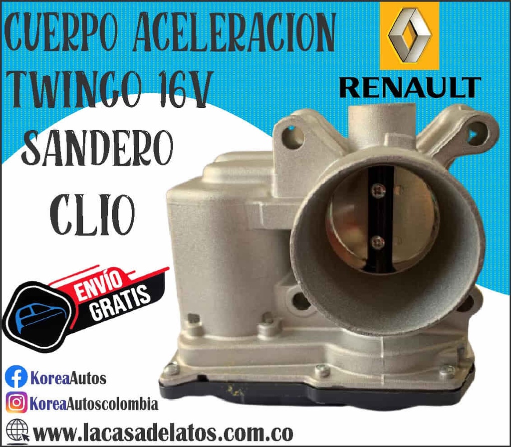 Cuerpo Aceleracion Clio Twingo Sandero 1.2  16 Valvulas 703703000