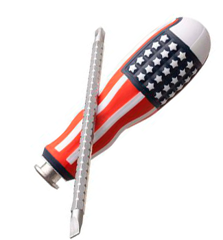 Destornillador Doble Punta Grande  C/V Con Seguro U.S.A (1/4X4-6)