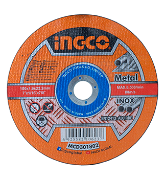 [X10940] Disco Corte Fino 7X1/16X7/8 Ingco- Mcd301802