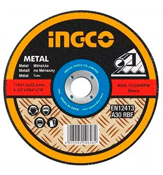 [X10941] Disco Tronzada Corte Fino 355Mm(14)X3 / 0Mm(1/8)X5  / 4Mm(1) Ingco - Mcd303551