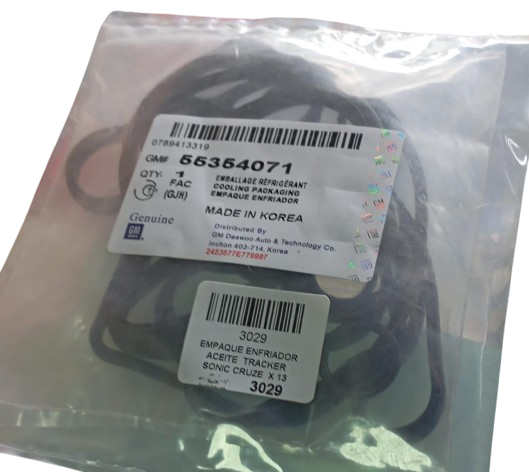 [3029] Empaque Enfriador  Aceite  Tracker Sonic Cruze  X 13