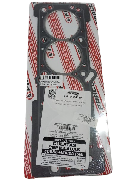 Empaque Culata Aveo Optra 1.4/1.6 (2 Lagrimas)Laminado Mk Fraco Hg1640045Mlo