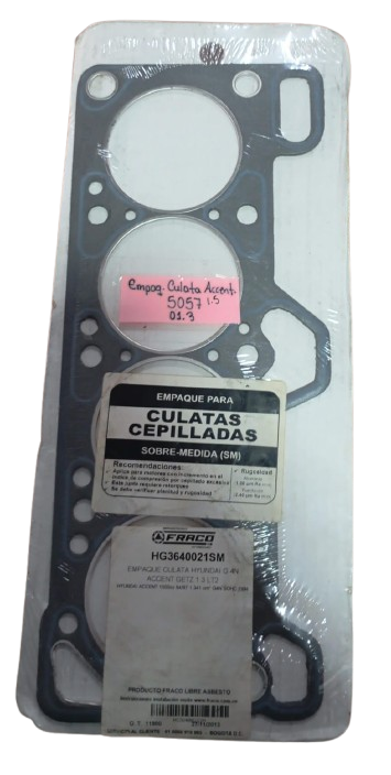 Empaque Culata Hyundai Accent 1.3