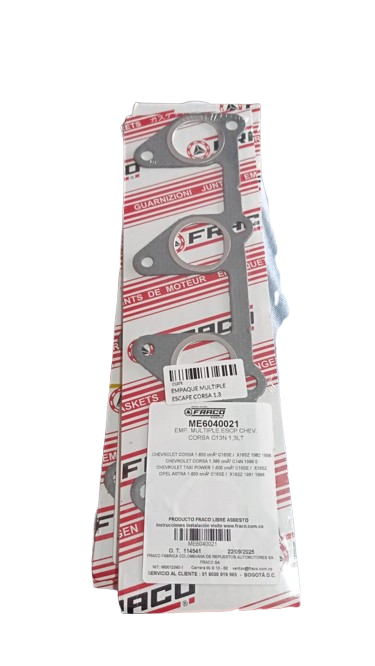[C1075] Empaque Multiple Escape Corsa 1.3 Me6040021 Marca Fraco