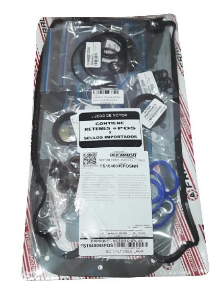 [C1002E] Empaquetadura Motor Aveo 2 Lagrimas Fraco Fs1640045Posnr