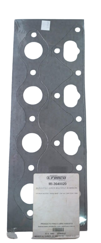 [C5076] Empaquetadura Multiple Admision Accent Mk Fraco Mi3640020