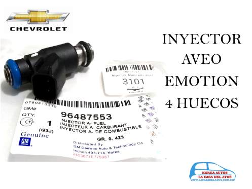 Inyector Aveo Emotion 4 Huecos  96487553