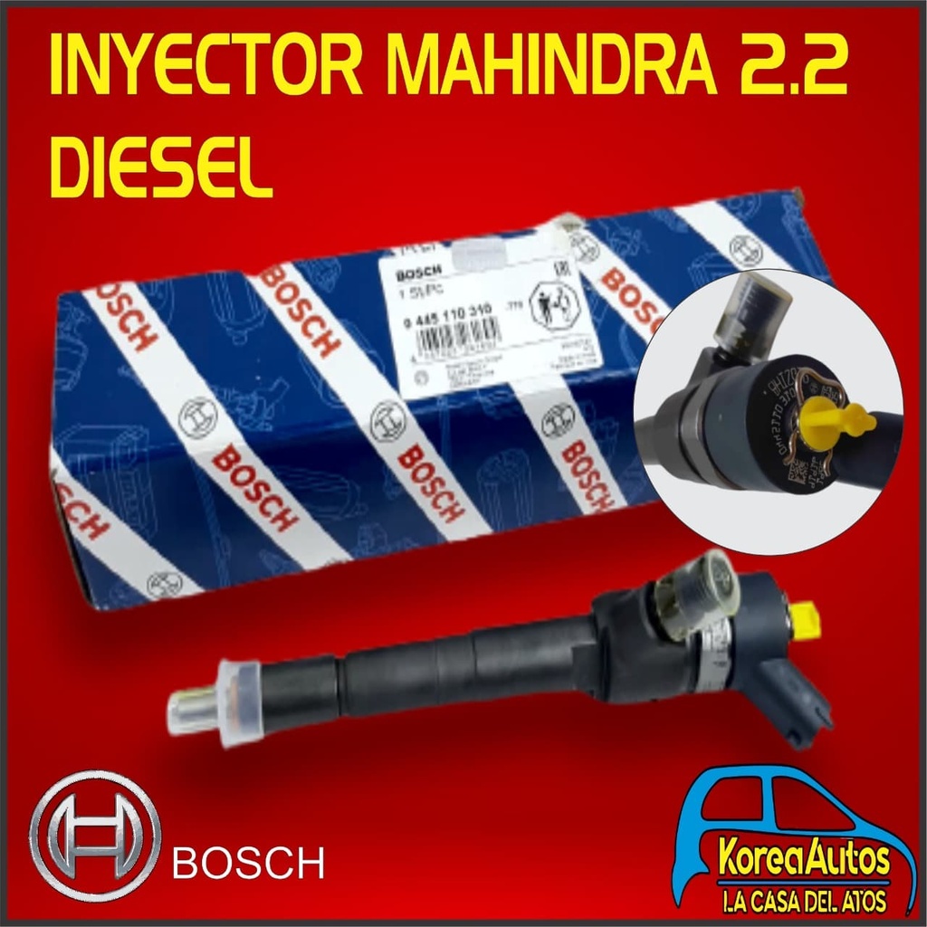 [8104] Inyector Mahindra Scorpion 2.2 Diesel Pickup Original Bosch 445110310