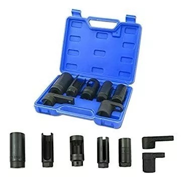 Juego 7 Copas  De Vaso P/Extraer Inyectores Y Sensor De Oxigeno Sonda Lamba Hip - Ih-G8039 Llaves De Vaso