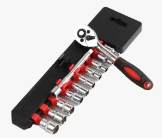 [X2582] JUEGO COPA 1/4 RACHET 12PCS