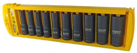 Juego De Copas Impacto Largo 1/2 Set 10Pcs - Uyustools - Daa1210L