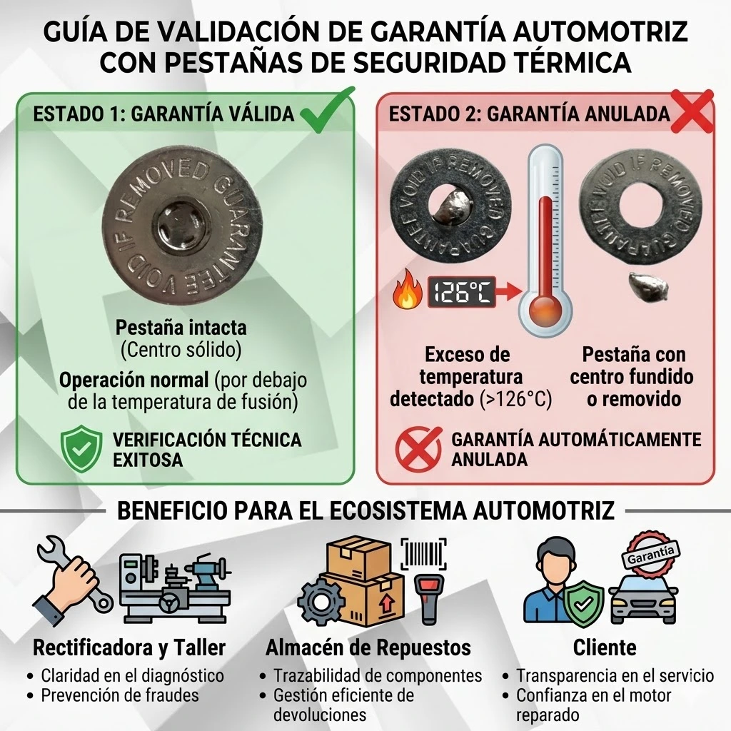 PESTAÑAS TERMICAS PARA MOTORES DIESEL Y GASOLINA 