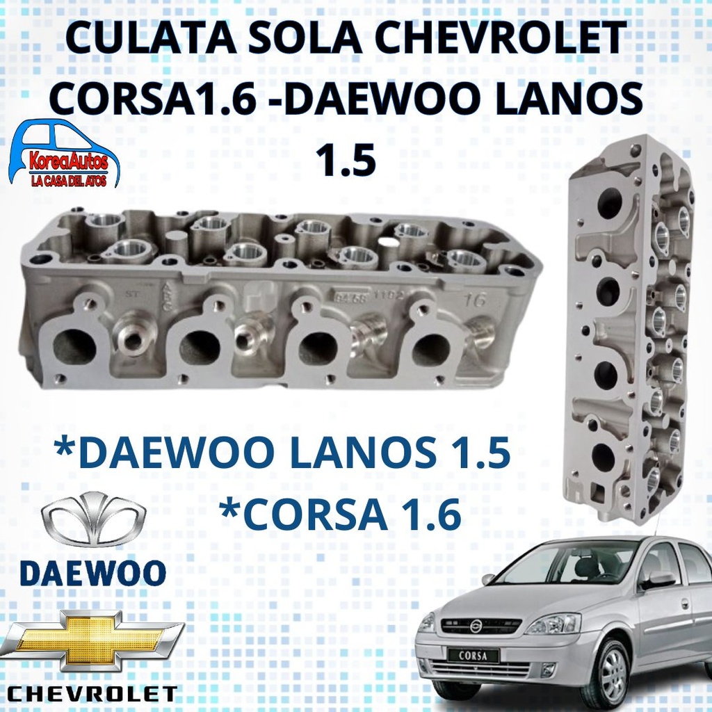 CULATA CORSA 1.6 DAEWOO LANOS RACER CIELO 1.5 MKA REFAX 8000778