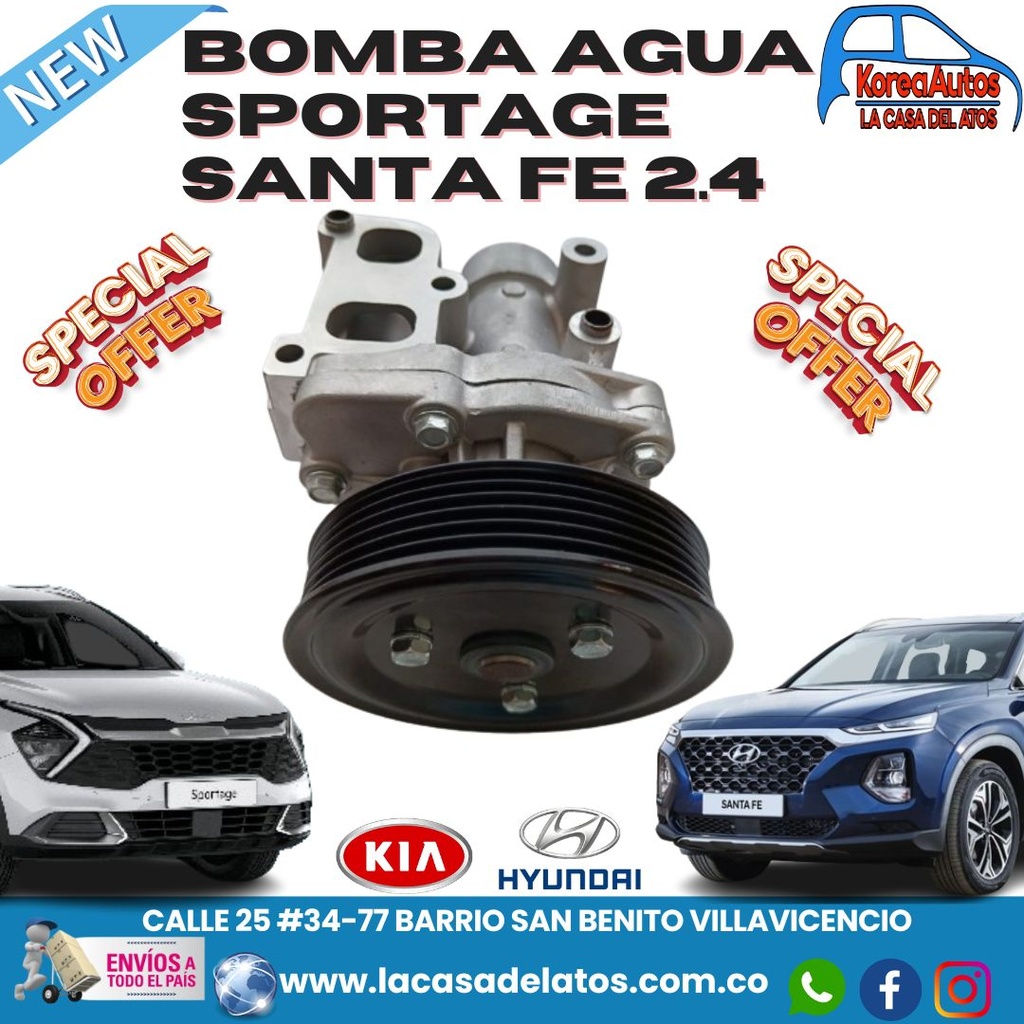 BOMBA AGUA SPORTAGE SANTA FE 2.4