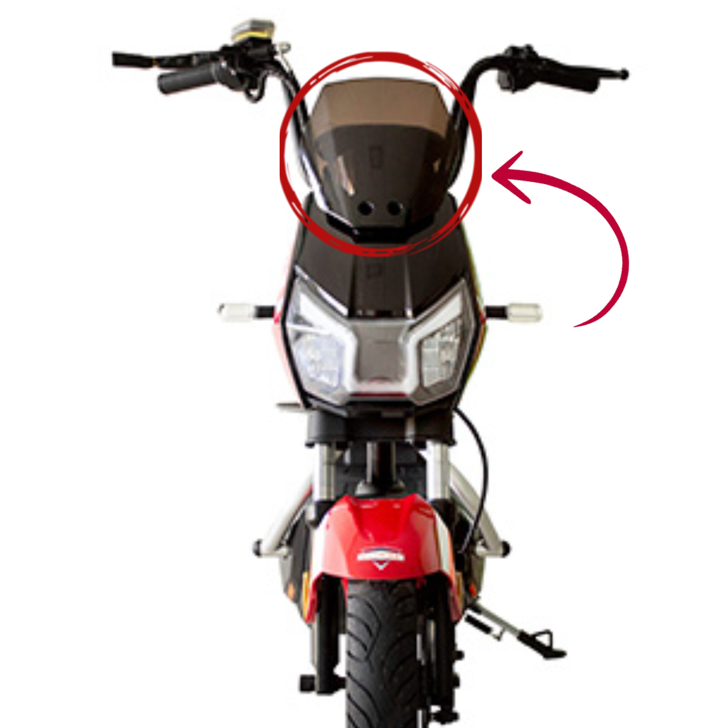 TAPA VISOR CRISTAL PANEL FRONTAL AGUILA EVOBIKE