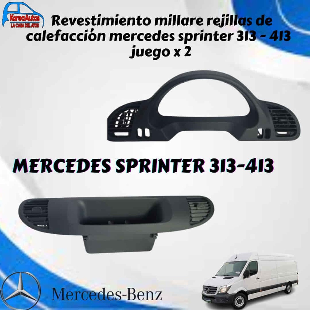 REJILLA SET 2 PC MERCEDES SPRINTER 313 - 413 - TAPA MILLARE