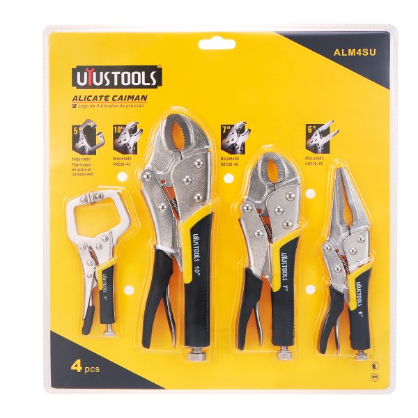 Kit Alicate Caiman 4Pcs Uyusa - Alm4Su