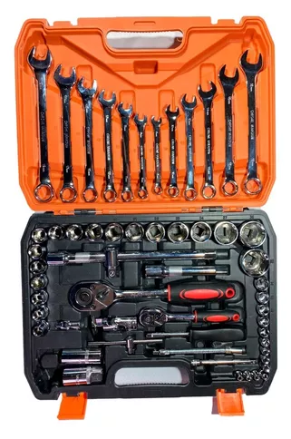 Kit De Herramientas 61 Piezas / Copas Y Llaves