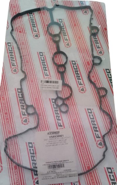 EMPAQUE TAPA VALVULAS ONIX  1.0 TURBO/TRACKER 1.2 VS8930001 MK FRACO