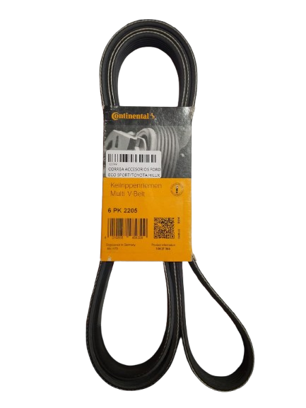 CORREA ACCESORIOS FORD ECO SPORT/TOYOTA HILUX 2.7 GASOLINA MODELO 07 CON AIRE ACONDICIONADO 6PK2205