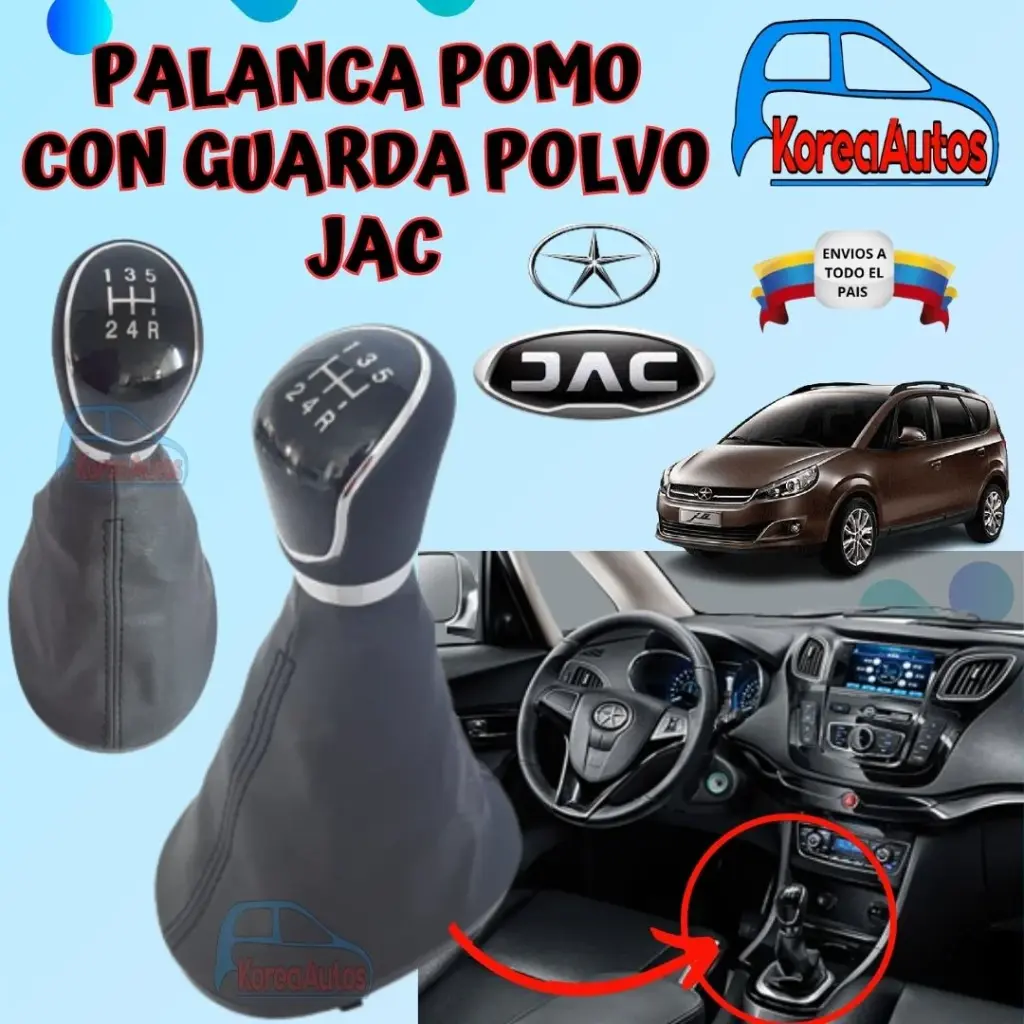 PALANCA POMO CON GUARDA POLVO JAC 