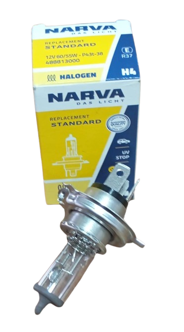 BOMBILLO H4 12V 60/55W (TRICETA) NARVA P43T-38 48881