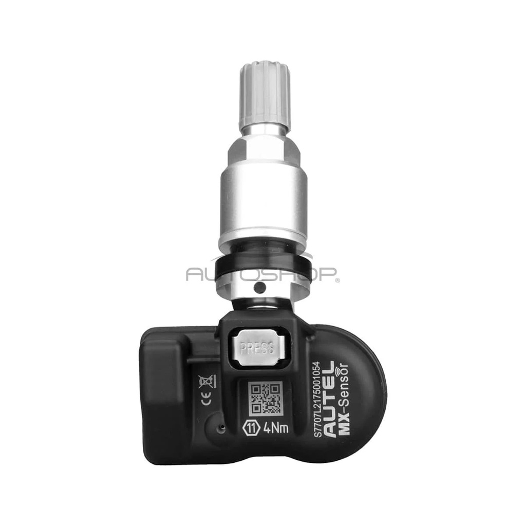 SENSOR TMPS MULTIFRECUENCIA (315MHZ-433MHZ) PROGRAMABLE CON VALVULA METALICA - MX-105102