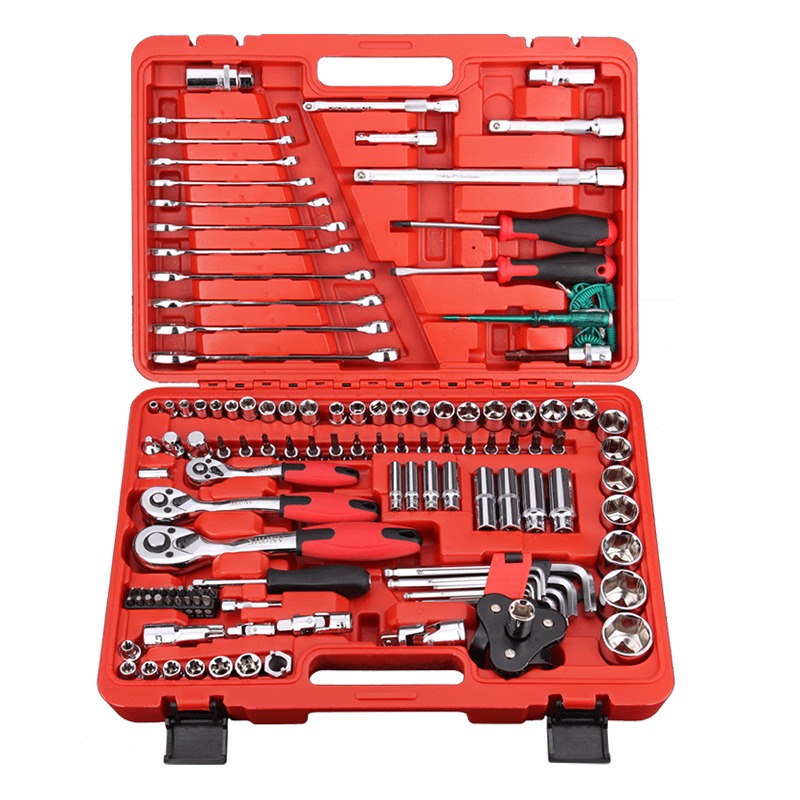 Rachet Caja Copas -3/8-1/2X150 Pcs Srunv Caja Pvc Roja - 09737-G10002