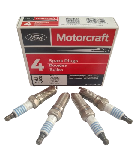 BUJIA FORD ESCAPE ECOBOOST 2.0 FORD FIESTA/ CAPTIVA TRAVERSE MAZDA 3 PUNTA PLATINO PATA LARGA  CAJA X4 MOTOCRAFT AYFS-22FM