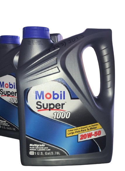 GALON ACEITE MOBIL 20W-50 MULTIGRADO  SUPER 1000 ORIGINAL 601254 