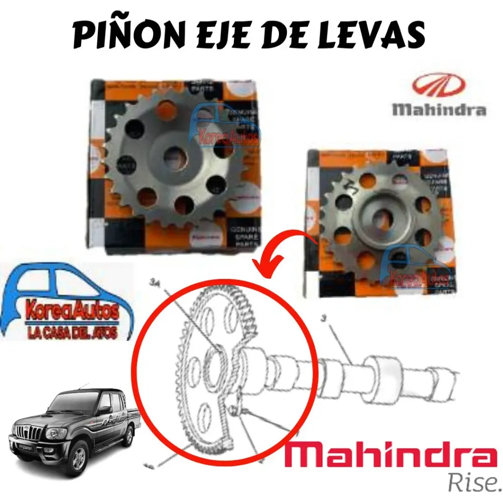PINON EJE DE LEVAS MAHINDRA SCORPIO 2.2 DIESEL 