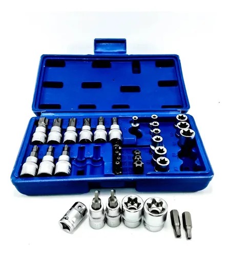 JUEGO DE PUNTAS TORX AZUL X34PCS I.O COMPANY - 3651