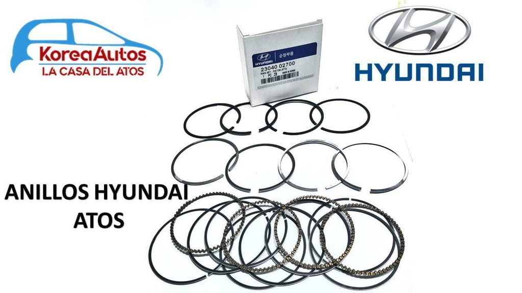  ANILLOS STD HYUNDAI ATOS 2304002700