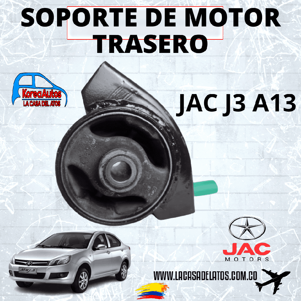 SOPORTE MOTOR TRASERO JAC J3 A13  1001400U8130