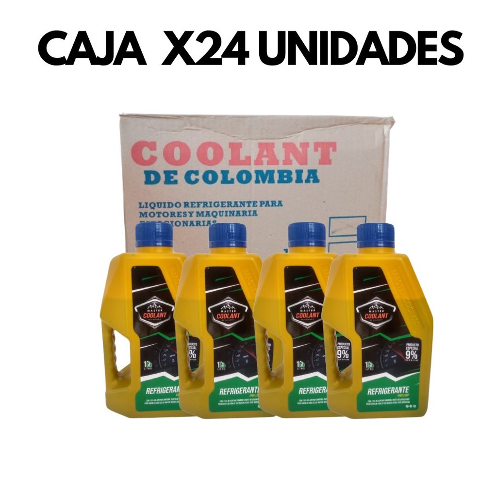 COMBO CAJA REFRIGERANTE 1/4 AZUL POR 24 UND COOLANT