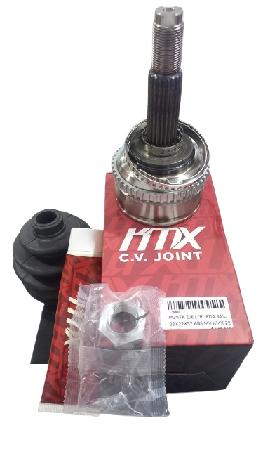 PUNTA EJE LADO RUEDA SAIL 22X22X57 CON ABS MARCA KMX 22 DIENTES PIN INTERNO CV03-6547A