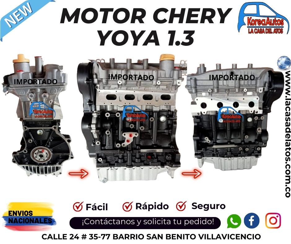 MOTOR CHERY YOYA 1.300 NUEVO - REF. SQR473F REMAN