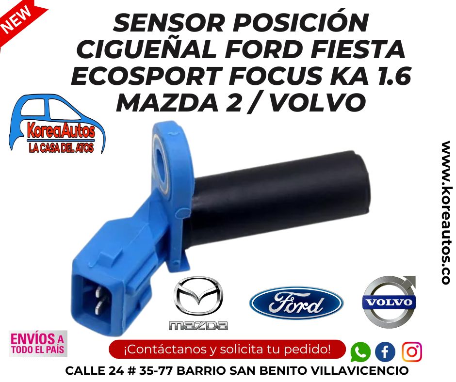 Sensor Posicion Ciguenal Ford Fiesta Ecosport Focus Ka 1.6 Mazda 2 Volvo Ys6A-6C315-Ab