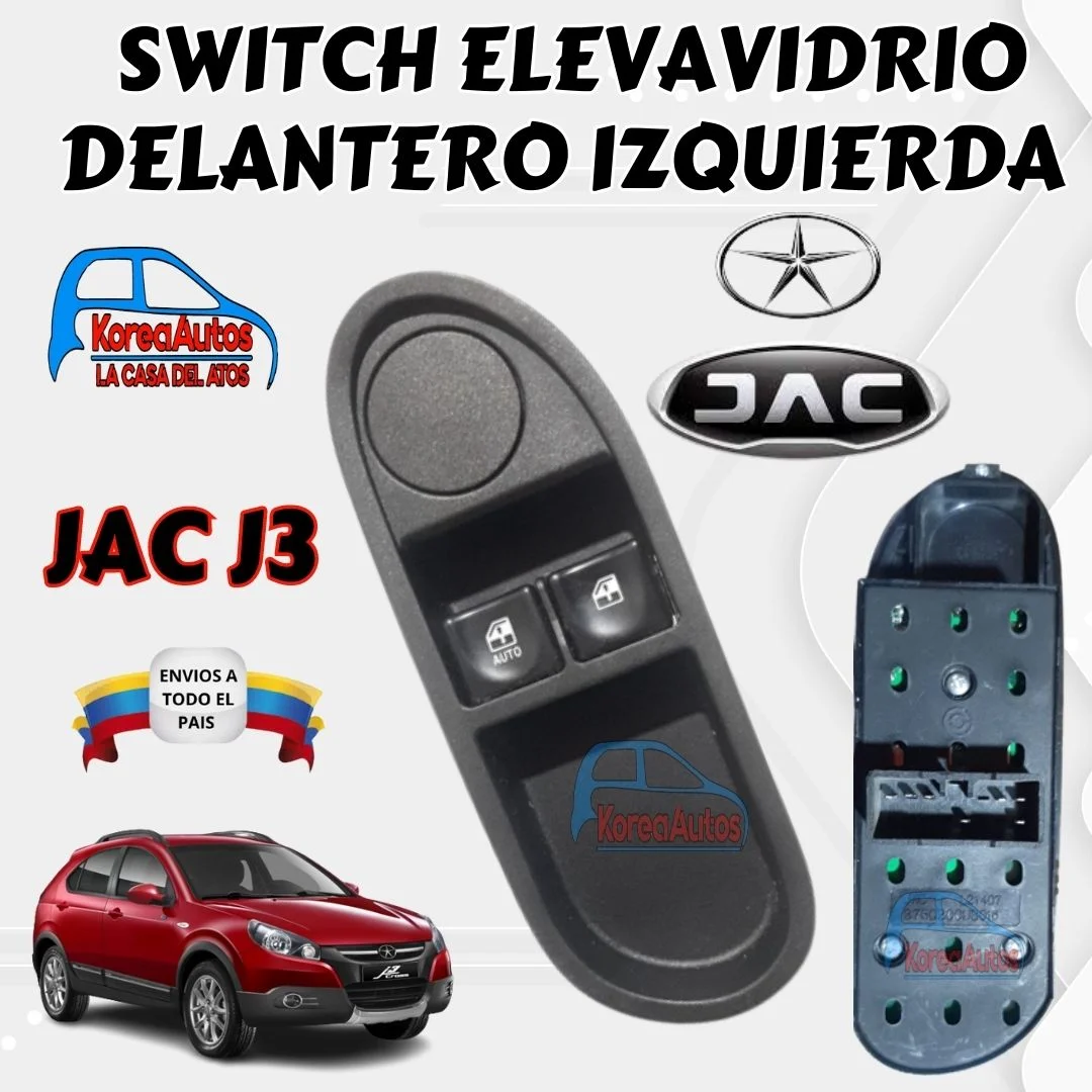 Switch Elevavidrio Del Izq Jac J3