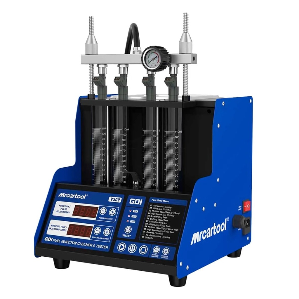 PROBADOR INYECTORES GDI (FSI,EFI,MPI,TSI) MARCA MRCARTOOL 4 TUBOS 