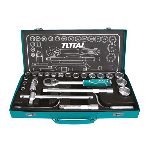 JUEGO DE COPAS CON RATCHET 1/2" X 24PZS TOTAL - THT141253