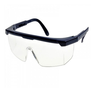 GAFAS DE  SEGURIDAD LEN-TRANSPARENTE PATA NEGRA (SIN NORMA) (HT60101)