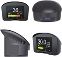MONITOR  PANTALLA FRONTAL  VELOCI­METRO ALARMA DE COCHE OBD HUD MULTIFUNCION MEDIDOR DIGITAL DE CON ESCANER 